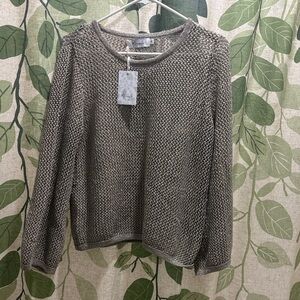 Miracle Women's Textured Gray Sweater